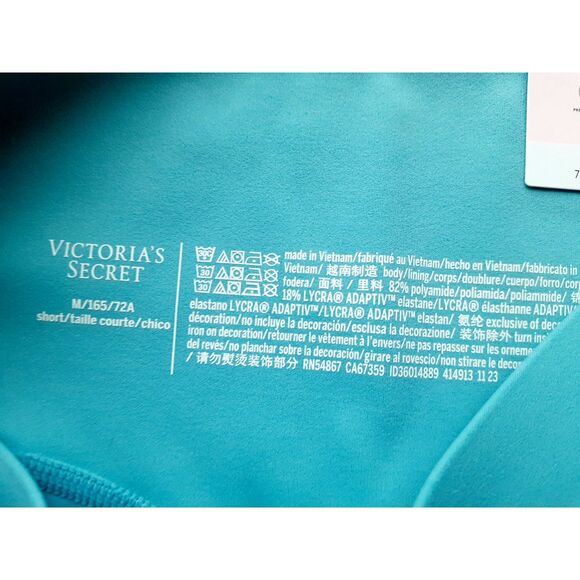 Victoria's Secret TurquoiseTeal High Compression 360° Stretch 7/8 Leggings M NWT - Picture 11 of 11
